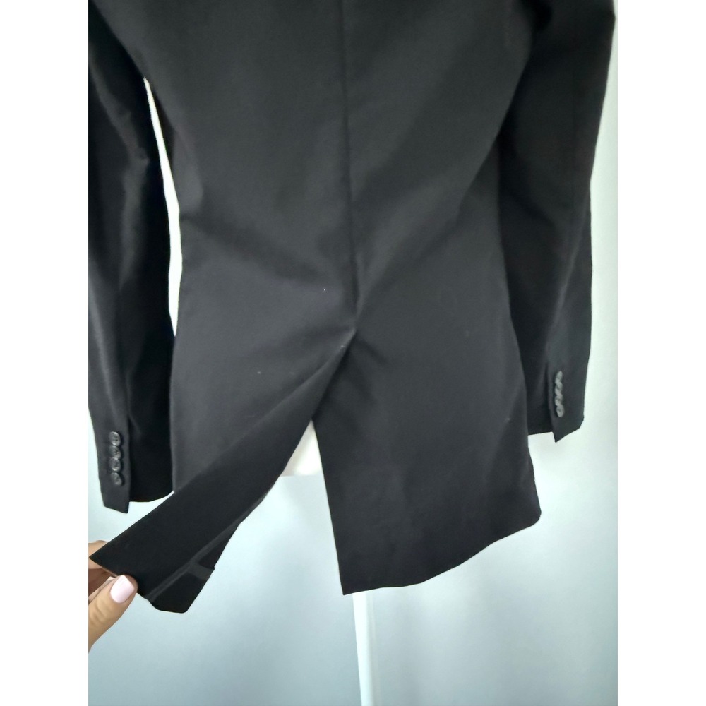 J. Crew Black Wool Blend Blazer Suit Jacket Size 6 Single Breasted Women - Picture 7 of 12